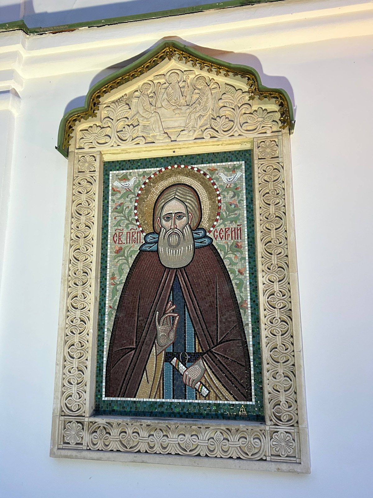 Икона преподобного в храме Данилова монастыря