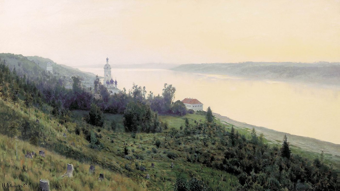 «Вечер. Золотой Плёс», Исаак Левитан, 1889 год