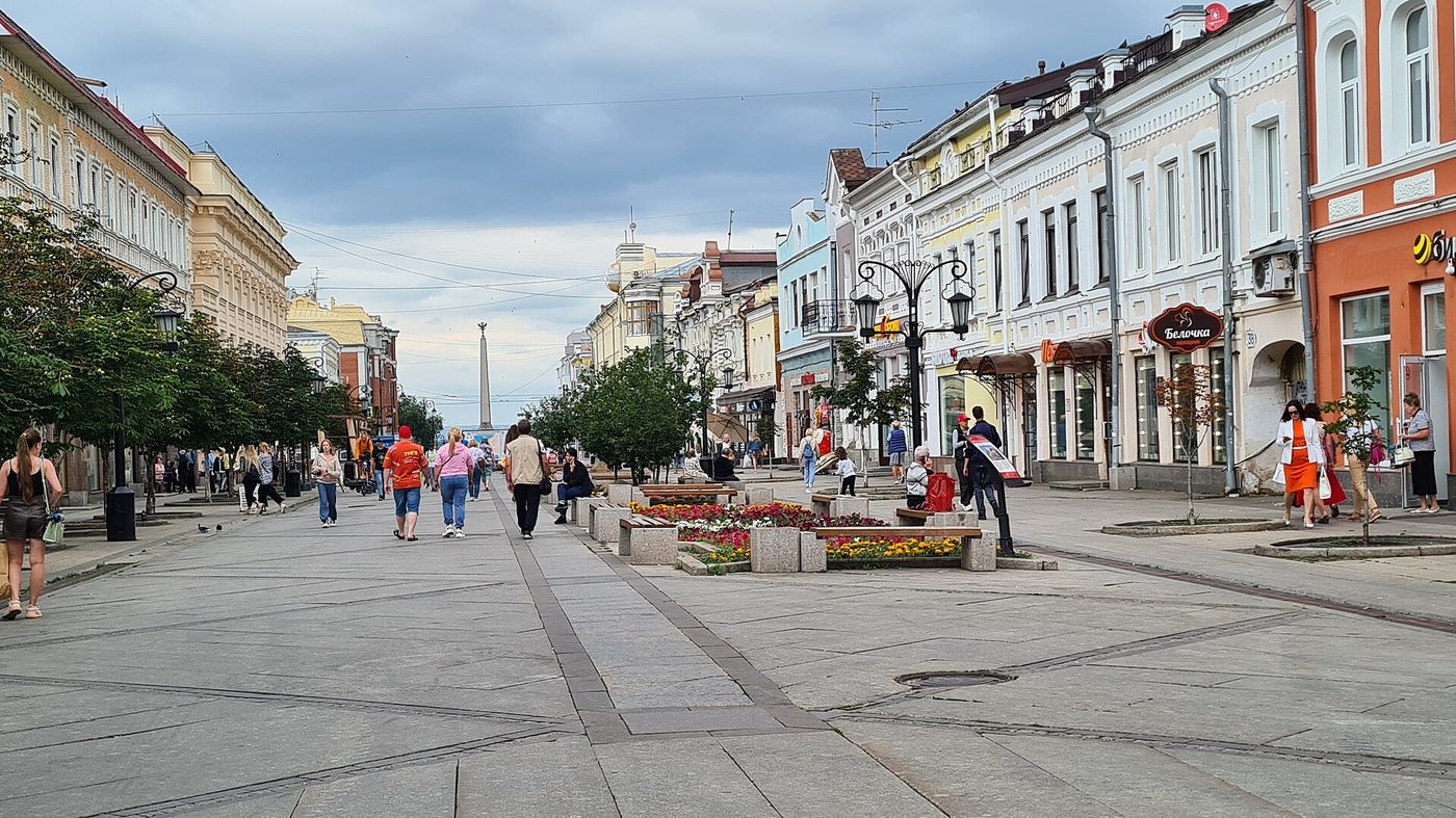 Пешеходная Ленинградская улица · фото Andrey Petrov, CC BY-SA 4.0, Викисклад
